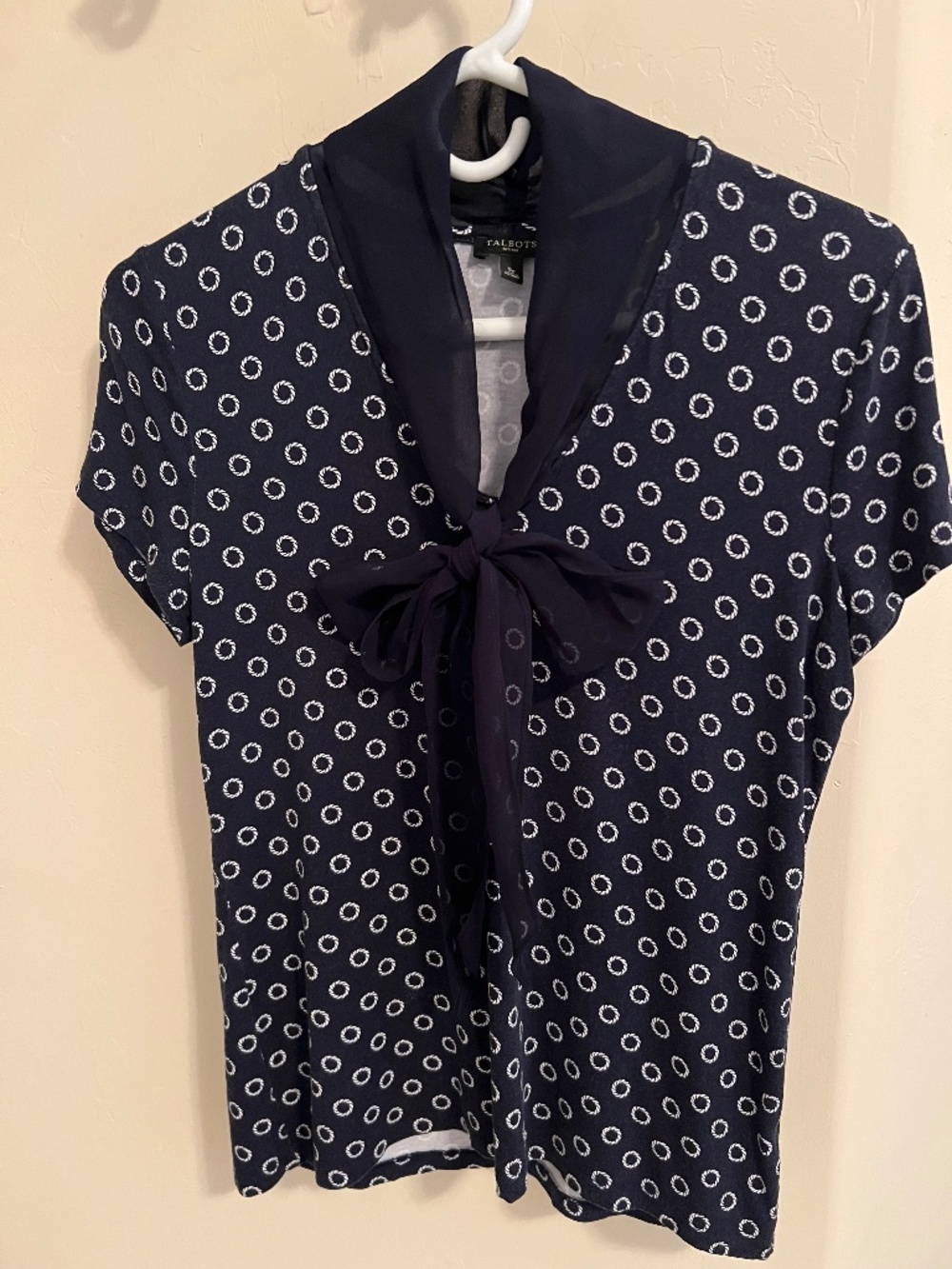Talbots Navy Top  Size S/P